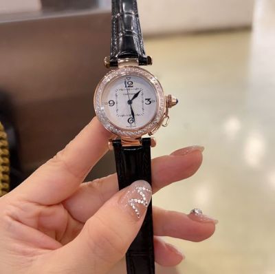 Cartier 35MM Diameter Imported Swiss Quartz Movement 316L Steel Women Watch